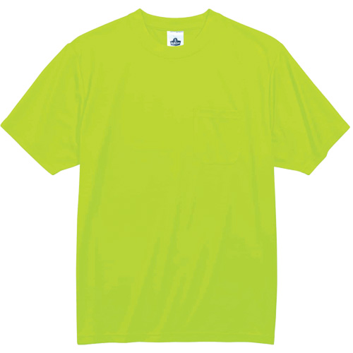 GloWear 8089 Non-Certified T-Shirt, Polyester, Small, High Visibility Lime-Yellow M & M Nord Ouest Inc