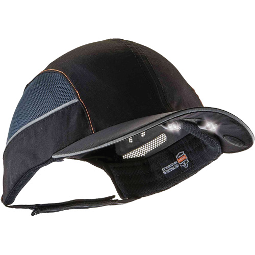 Skullerz&reg; 8960 Long Brim Bump Cap with LED Lighting, Black M & M Nord Ouest Inc