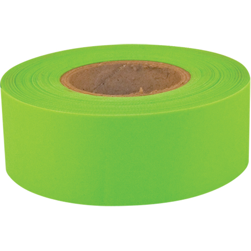 Sub-Zero Flagging Tape, 1.2" W x 150' L, Fluorescent Lime M & M Nord Ouest Inc