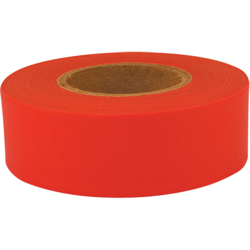 Ruban de signalisation Sub-Zero, 1,2" la x 150' lo, Rouge fluorescent M & M Nord Ouest Inc
