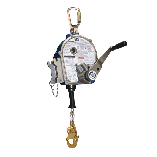Sealed Self-Retracting Lifeline with Retrieval Winch M & M Nord Ouest Inc