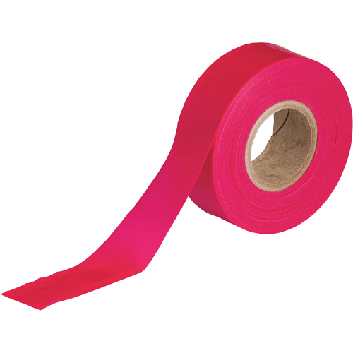 Flagging Tape, 1.188" W x 150' L, Fluorescent Red M & M Nord Ouest Inc