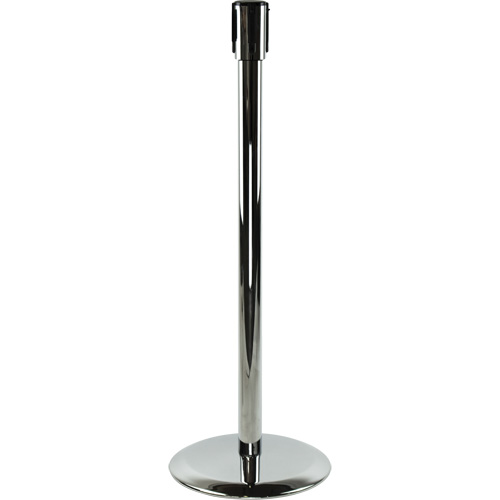 Poteaux recepteurs Slimline TensaBarrier, Hauteur de 38", Chrome poli M & M Nord Ouest Inc