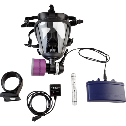 APR motoris&eacute; facial s&eacute;rie PR500, Respirateur &agrave; masque, Pile NiCd M & M Nord Ouest Inc