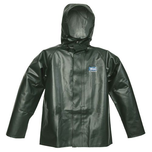 Manteau de pluie Journeyman r&eacute;sistant aux produits chimiques, 3T-Grand, Vert, Polyester/PVC M & M Nord Ouest Inc