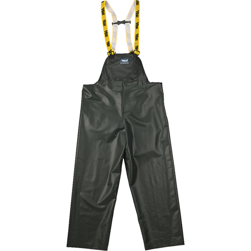 Pantalon de pluie &agrave; bavette Journeyman r&eacute;sistant aux produits chimiques, 3T-Grand, Vert, Polyester/PVC M & M Nord Ouest Inc