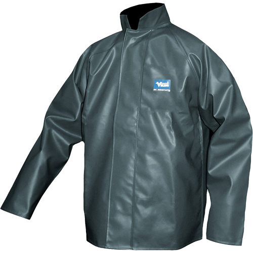 Manteau de pluie Journeyman r&eacute;sistant aux produits chimiques, Polyester, 3T-Grand, Vert M & M Nord Ouest Inc
