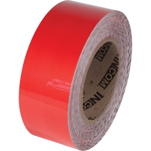 Ruban de marquage pour plancher Tuff Mark, 4" x 100', Polyester, Rouge M & M Nord Ouest Inc