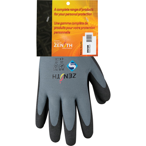 Gants enduits de premi&egrave;re qualit&eacute; ZX-30°, 8/Moyen, R&ecirc;vetement PVC, Calibre 15, Enveloppe en Nylon M & M Nord Ouest Inc