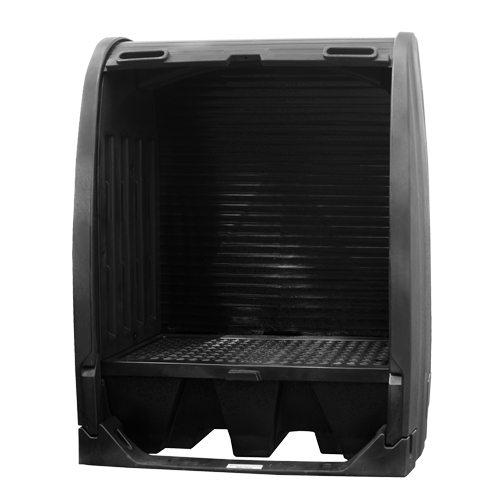 Spill Containment Sheds Without Drain, 61" L x 37.25" W x 72.75" H, 1000 lbs. Load Capacity M & M Nord Ouest Inc