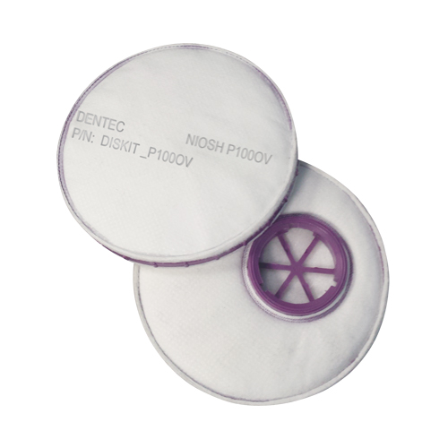 Filtre pour respirateur Diskit, Filtre contre les particules avec suppresion de vapeurs nuisibles, Vapeur organique/Filtre P100 M & M Nord Ouest Inc