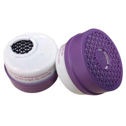 Respirator Cartridge, Combination Gas/Vapour Cartridge and Particulate Filter, Acid Gas/Chlorine Gas/P100 Filter M & M Nord Ouest Inc