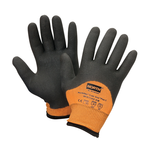 Gants North Cold Grip Plus 5, Taille T-Grand/10, Calibre 15, Rev&ecirc;tement PVC, Enveloppe en Polyamide, ANSI/ISEA 105 niveau 5 M & M Nord Ouest Inc