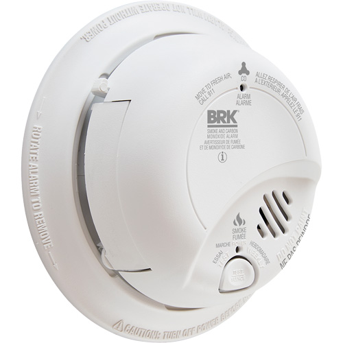 Ionization Smoke & Carbon Monoxide Combination Alarm, Battery Operated/Hardwired M & M Nord Ouest Inc
