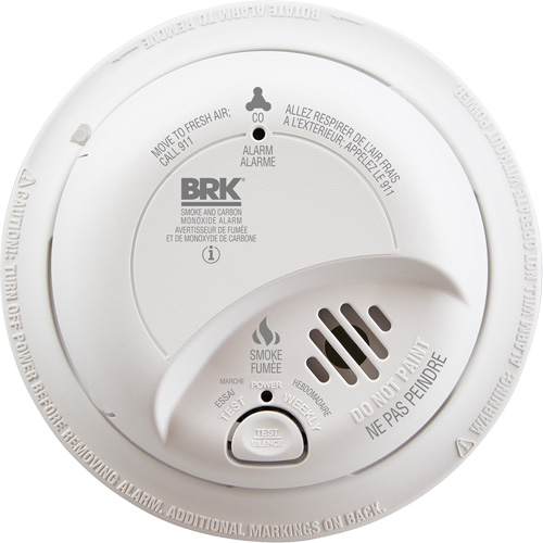 Ionization Smoke & Carbon Monoxide Combination Alarm, Battery Operated/Hardwired M & M Nord Ouest Inc