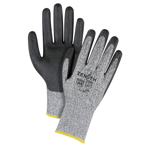 Gants &eacute;lastiques sans coutures r&eacute;sistants &agrave; la coupe, Taille 2T-Grand/11, Calibre 13, Rev&ecirc;tement Polyur&eacute;thane, Enveloppe en PEHP, ANSI/ISEA 105 niveau 2/EN 388 niveau 3 M & M Nord Ouest Inc