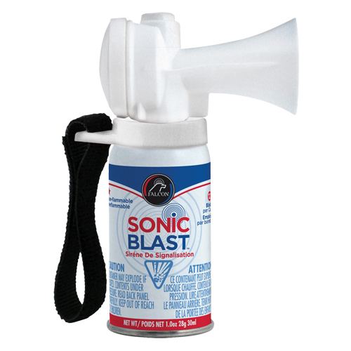 Mini avertisseur sonore Sonic Blast avec sangle &agrave; boucles et crochets M & M Nord Ouest Inc