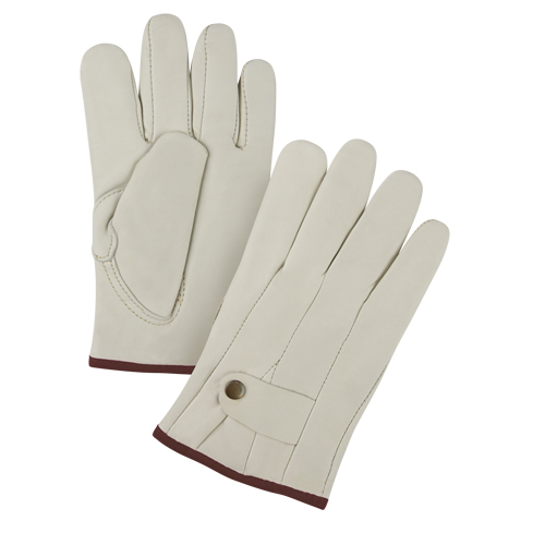 Gants de cordeur doubl&eacute;s pour l'hiver de premi&egrave;re qualit&eacute;, Grand, Paume Cuir fleur de vache, Doubleure Molleton M & M Nord Ouest Inc