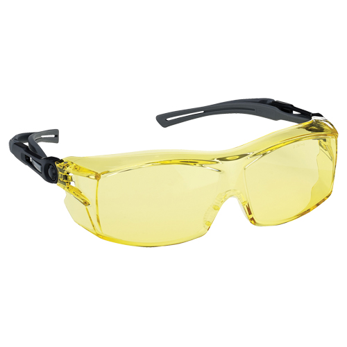 Dynamic OTG Extra Series Safety Glasses, Amber Lens, Anti-Fog/Anti-Scratch, ANSI Z87+/Meets/Exceeds CSA Z94.3 M & M Nord Ouest Inc