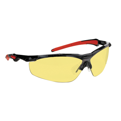 Dynamic Hawk Series Safety Glasses, Amber Lens, Anti-Fog, ANSI Z87+/Meets/Exceeds CSA Z94.3 M & M Nord Ouest Inc