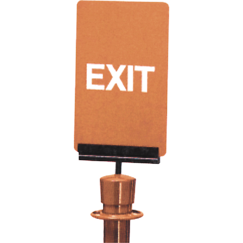 Enseigne de contr&ocirc;le des foules  Exit , 11" x 7", Plastique, Anglais M & M Nord Ouest Inc