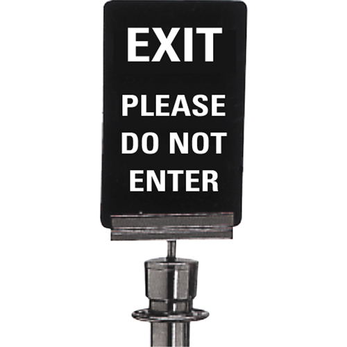 Enseigne de contr&ocirc;le des foules  Exit: Please Do Not Enter , 11" x 7", Plastique, Anglais M & M Nord Ouest Inc