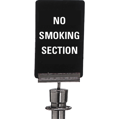 Enseigne de contr&ocirc;le des foules  No Smoking , 11" x 7", Plastique, Anglais M & M Nord Ouest Inc