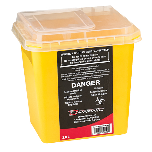 Contenant Sharps Dynamic, Capacit&eacute; de 3 L M & M Nord Ouest Inc