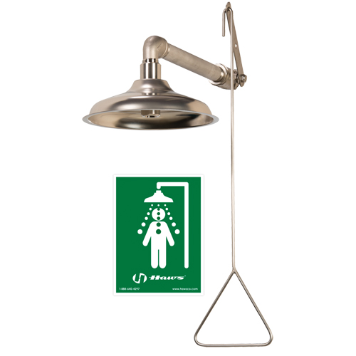 All Stainless Steel Drench Shower, Wall-Mount M & M Nord Ouest Inc
