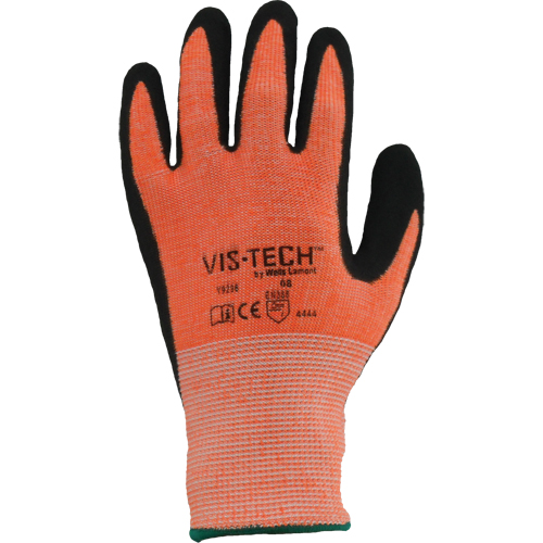 Vis-Tech Y9294 Cut Resistant Gloves, Size 6/X-Small, 13 Gauge, Polyurethane Coated, Stainless Steel Shell, ANSI/ISEA 105 Level 4 M & M Nord Ouest Inc