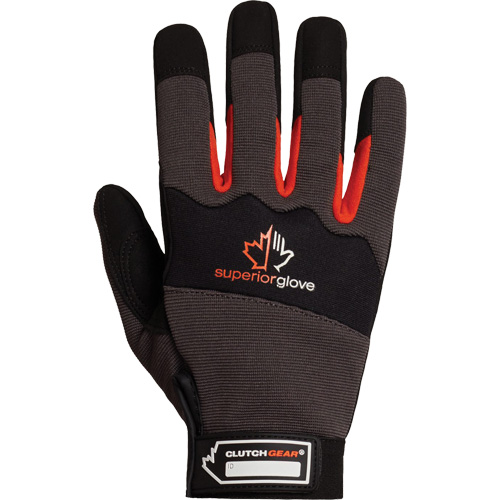Clutch Gear&reg; Mechanic's Gloves, Synthetic Palm, Size Small M & M Nord Ouest Inc