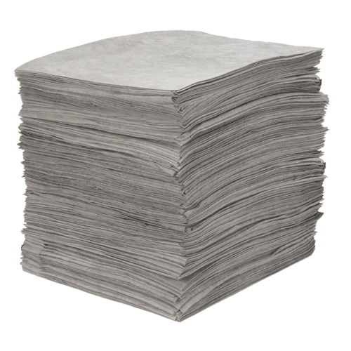 Premium Meltblown Sorbent Pads, Universal, 15" x 18", 25 gal. Absorbancy M & M Nord Ouest Inc