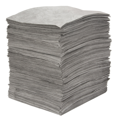 Premium Meltblown Sorbent Pads, Universal, 15" x 18", 30 gal. Absorbancy M & M Nord Ouest Inc