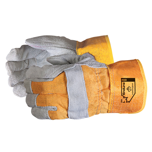Endura&reg; Fitters Gloves, 2X-Large, Split Leather Palm, Cotton Inner Lining M & M Nord Ouest Inc