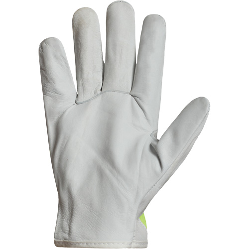 Gants de conducteur haute visibilit&eacute; avec bandes r&eacute;fl&eacute;chissantes Endura, 3T-Grand, Paume en Cuir fleur de ch&egrave;vre M & M Nord Ouest Inc