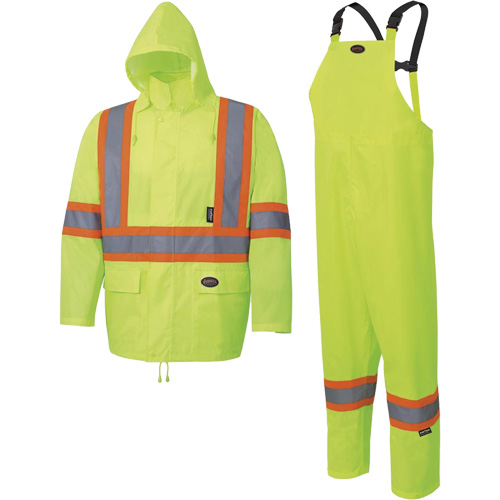 5619 Habit de pluie Oxford 150D, Polyester, 2T-Grand, Jaune lime M & M Nord Ouest Inc