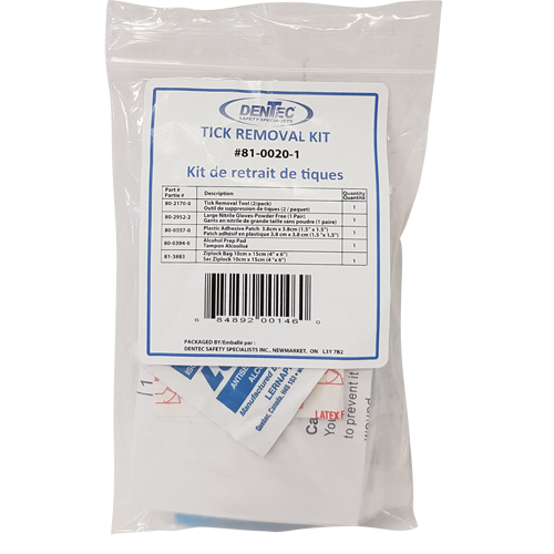 Tick Safety Kit, Class 1 Medical Device, Wallet M & M Nord Ouest Inc