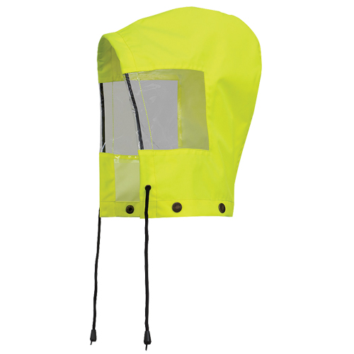 6037H Hood for Traffic Control Waterproof Safety Jacket, High Visibility Lime-Yellow, Polyester M & M Nord Ouest Inc