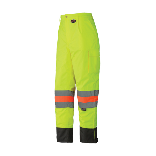 6039 Traffic Control Waterproof Safety Pant, Polyester, X-Small, High Visibility Lime-Yellow M & M Nord Ouest Inc