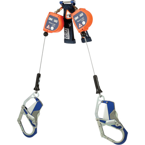C&acirc;ble de s&eacute;curit&eacute; autor&eacute;tractable pour rebord Nano-Lok, 7', Acier inoxydable, Pivotant M & M Nord Ouest Inc