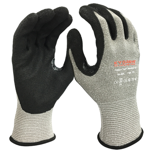 Gants r&eacute;sistants aux coupures, Taille Grand/9, Calibre 13, Rev&ecirc;tement Mousse de nitrile, Enveloppe en Kyorene, ANSI/ISEA 105 niveau 3/EN 388 niveau C M & M Nord Ouest Inc