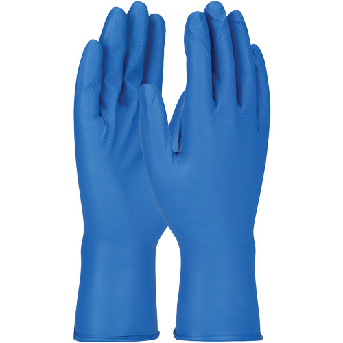 Gants Grippaz, Petit, Nitrile, 8 mils, Sans poudre, Bleu M & M Nord Ouest Inc