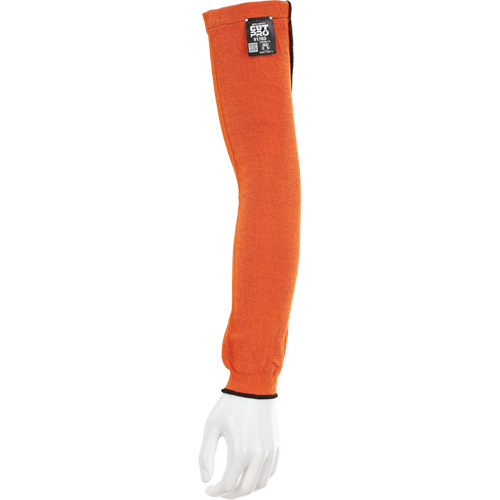 Manches Memphis avec trou pour le pouce, Kevlar, 18", ASTM ANSI niveau A5, Orange M & M Nord Ouest Inc