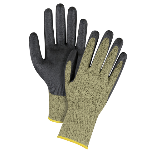 Gants enduits respirables, Taille 6/T-petit, Calibre 13, Rev&ecirc;tement Mousse de nitrile, Enveloppe en Aramide, ASTM ANSI niveau A6 M & M Nord Ouest Inc