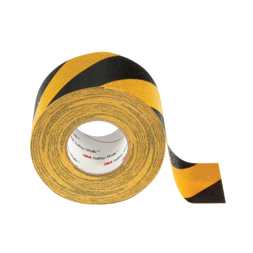 Safety-Walk 600 Series Anti-Slip Tape, 6" x 60', Black & Yellow M & M Nord Ouest Inc
