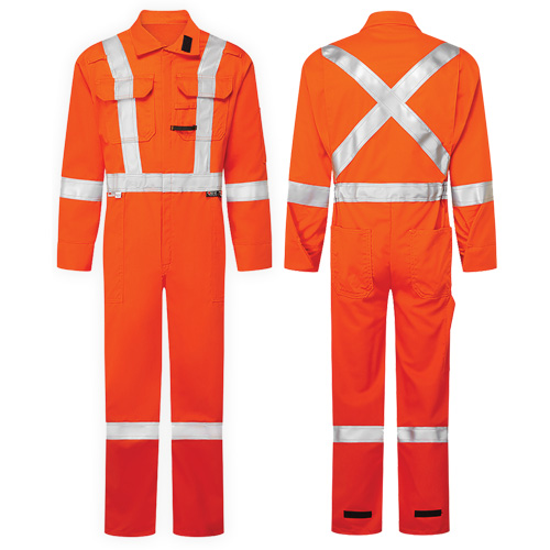 UltraSoft&reg; 7 oz. High-Visibility Deluxe Coveralls, Size 60-62 (Tall), Orange M & M Nord Ouest Inc