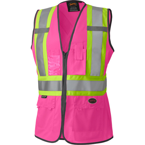 139PK Women's Safety Vest, Pink, X-Small, Polyester M & M Nord Ouest Inc