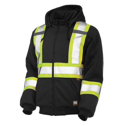 Insulated Safety Hoodie, Polyester, Large, Black M & M Nord Ouest Inc