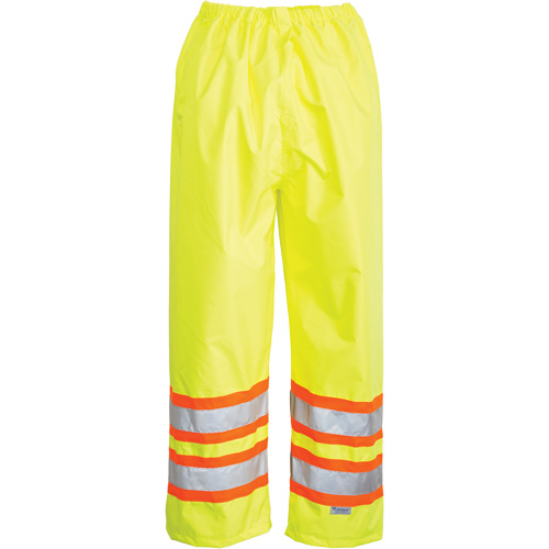 Pantalons avec taille &eacute;lastique Open Road, Polyester, Petit, Jaune lime haute visibilit&eacute; M & M Nord Ouest Inc
