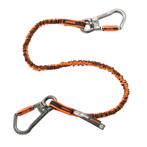 Squids&reg; 3119F(x) Double-Locking Tool Lanyard with Swivel, Bungee, Dual Carabiner M & M Nord Ouest Inc